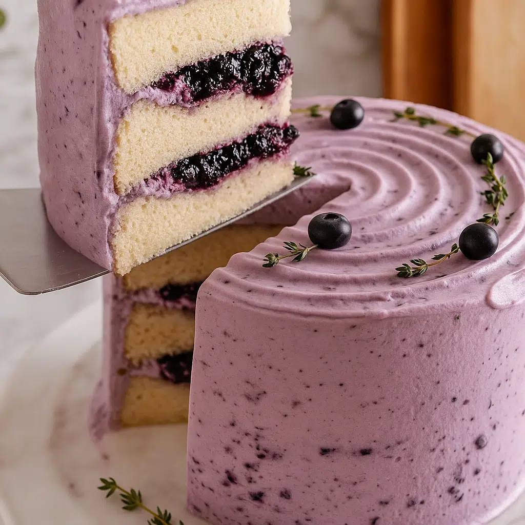 Blueberry Chiffon Cake Recipe – Naturally Colored & Gluten-Free