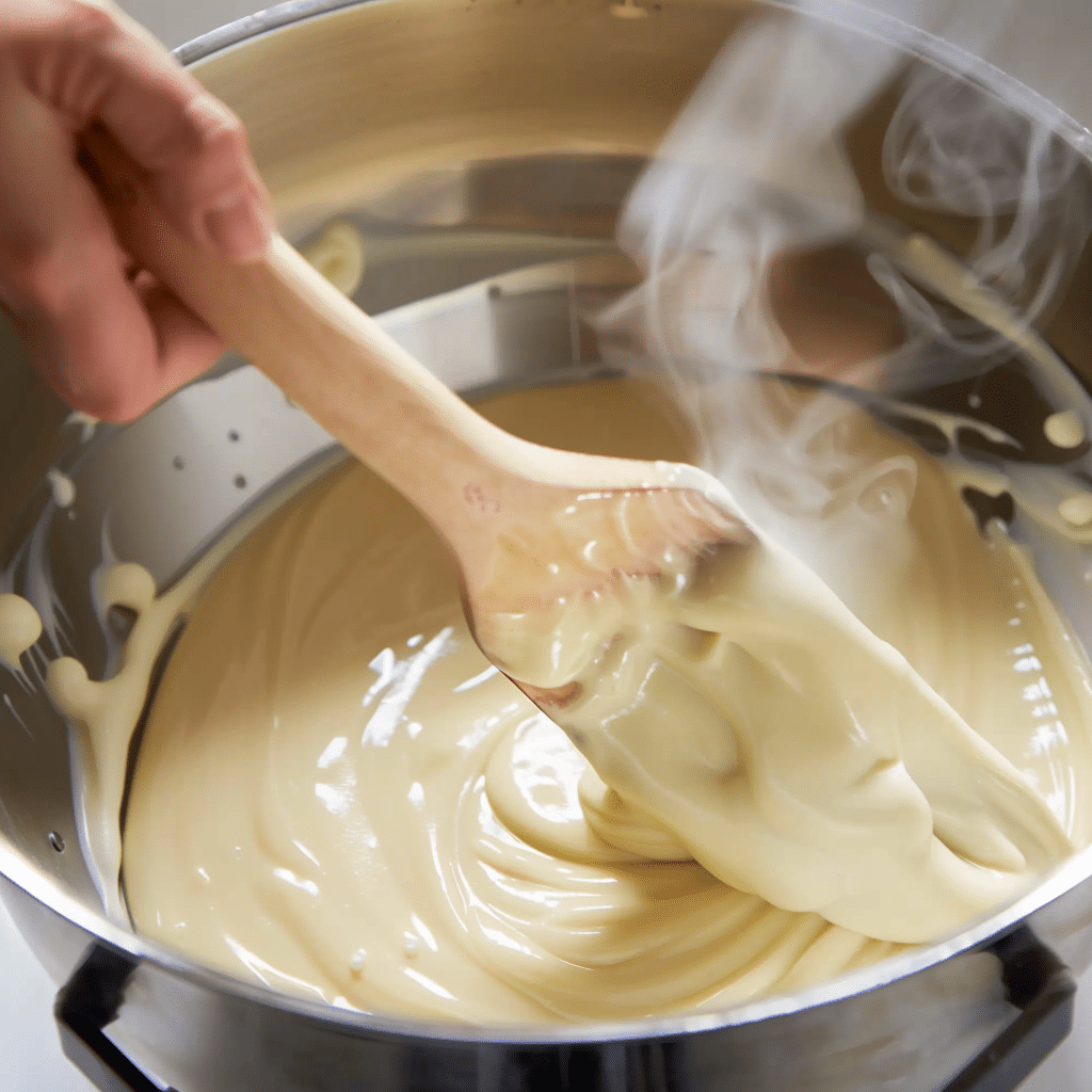 melting white chocolate for pretzels